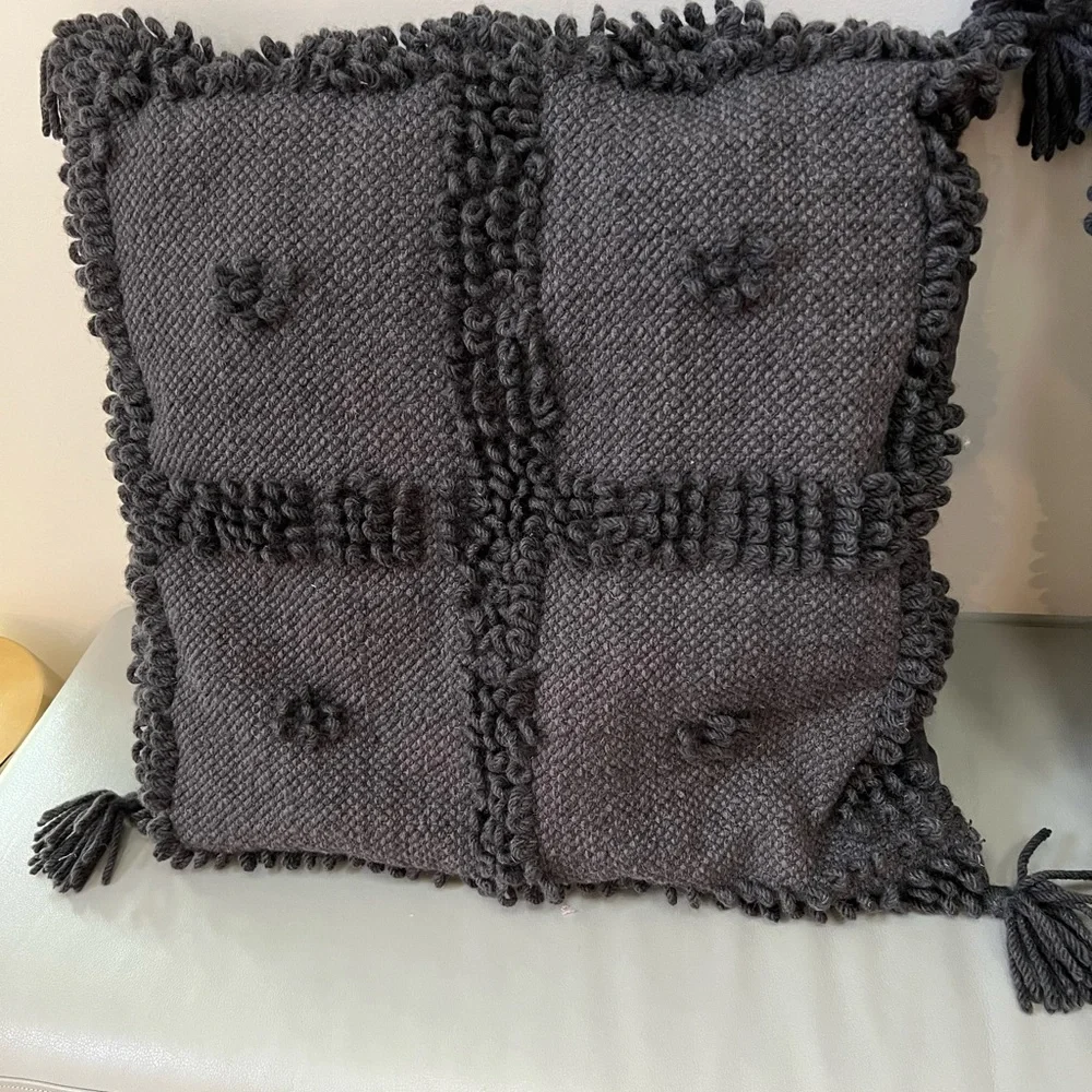 West Elm x Commune Temoayan Pillow Cover, Iron Gate, 24